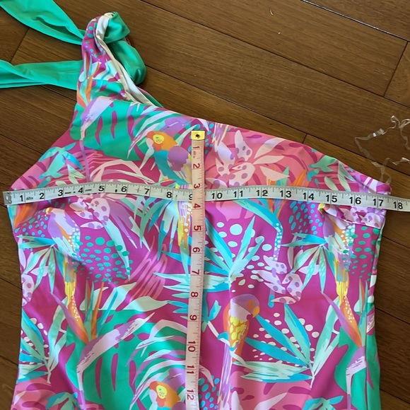 16. Michelle McDowell The Mia in the Trees One Shoulder Swimsuit - Picture 9 of 15